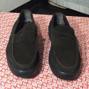 Mens Tod's dress shoes suede brown sz9 5 used in good condition